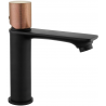 Mexen Royo One robinet de lavabo, Noir/Or rose - 72201-76