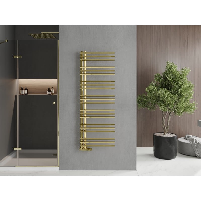 Mexen Neptun radiateur de salle de bains décoratif 1400 x 500 mm, 420 W, doré - W101-1400-500-00-50