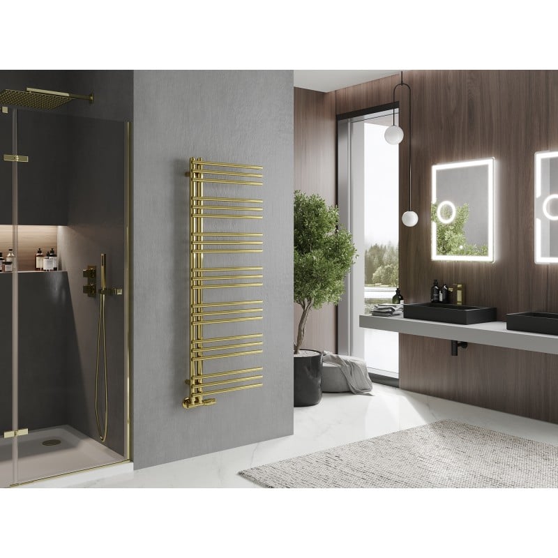 Mexen Neptun radiateur de salle de bains décoratif 1400 x 500 mm, 420 W, doré - W101-1400-500-00-50