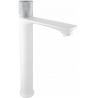 Mexen Royo One robinet de lavabo haut, Blanc/Chrome - 72211-22