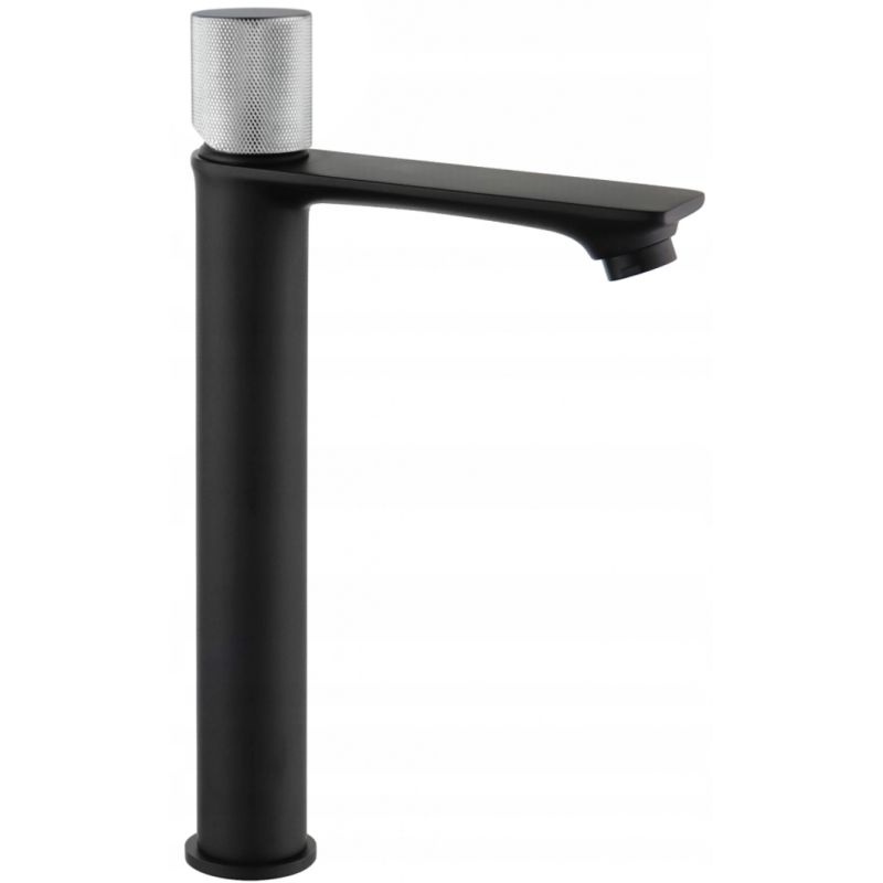Mexen Royo One robinet de lavabo haut, chromé/noir - 72211-77