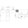 Mexen Royo One batterie de bain, blanche - 72231-20