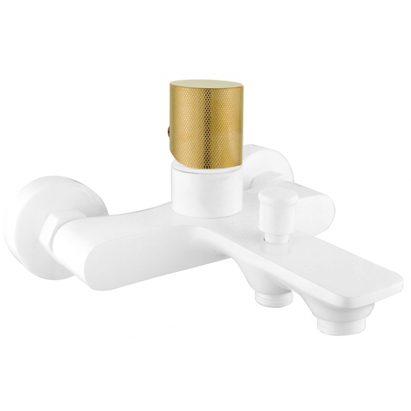 Mexen Royo One robinet de baignoire, blanc/or - 72231-25