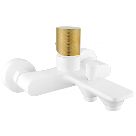 Mexen Royo One robinet de bain, Blanc/Or - 72231-25