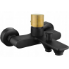 Mexen Royo One robinet de baignoire, noir/doré - 72230-75