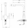 Mexen Duero robinet de cuisine, blanc - 671600-20