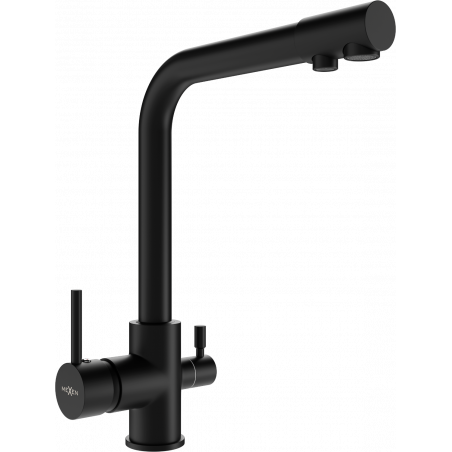 Mexen Duero robinet de cuisine, noir - 671600-70