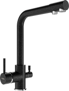 Mexen Duero robinet de cuisine, noir tacheté - 671600-76
