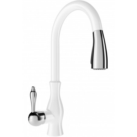 Mexen Savita robinet de cuisine, Blanc - 672601-20
