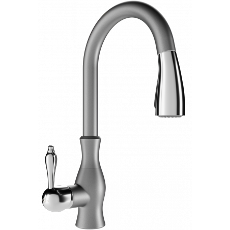 Mexen Savita robinet de cuisine, Gris - 672601-61
