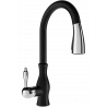 Mexen Savita robinet de cuisine, Noir moucheté - 672601-76
