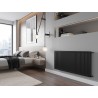 Mexen C21 radiateur panneau 600 x 1500 mm, raccordement latéral, 1923 W, noir - W421-060-150-70
