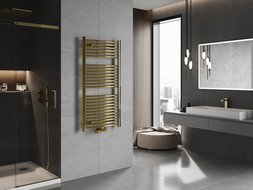 Mexen Ares radiateur de salle de bains 1200 x 600 mm, 490 W, doré - W102-1200-600-00-50