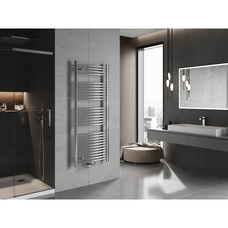 Mexen Ares radiateur de salle de bain 1500 x 600 mm, 579 W, chromé - W102-1500-600-00-01