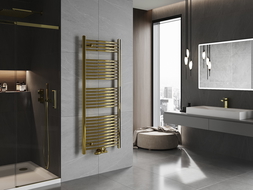 Mexen Ares radiateur de salle de bain 1500 x 600 mm, 579 W, doré - W102-1500-600-00-50
