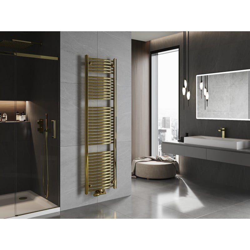 Mexen Ares radiateur de salle de bains 1800 x 500 mm, 647 W, doré - W102-1800-500-00-50