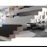 Radiateur plat Mexen C33 600 x 1100 mm, connexion latérale, 2568 W, noir - W433-060-110-70
