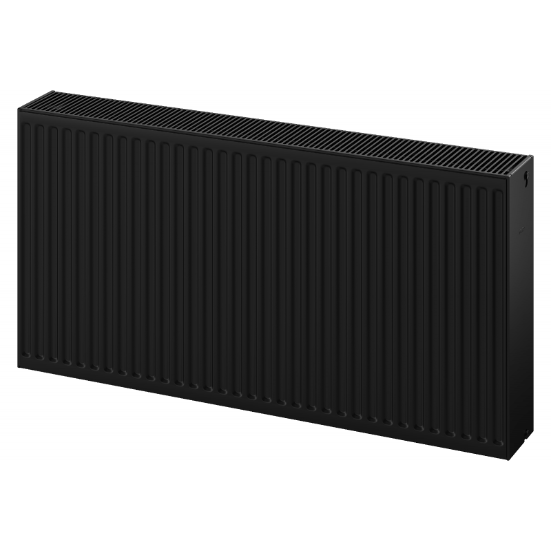 Radiateur plat Mexen C33 600 x 1100 mm, connexion latérale, 2568 W, noir - W433-060-110-70