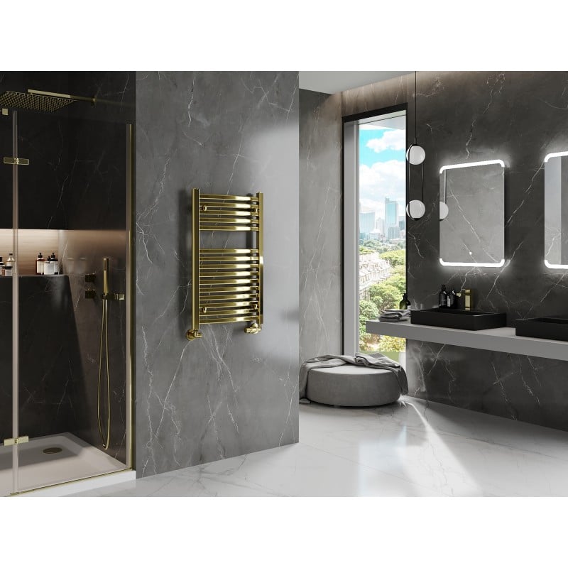 Mexen Helios radiateur de salle de bain 800 x 500 mm, 301 W, doré - W103-0800-500-00-50
