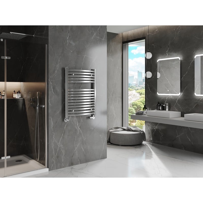 Mexen Helios radiateur de salle de bain 800 x 600 mm, 354 W, chrome - W103-0800-600-00-01