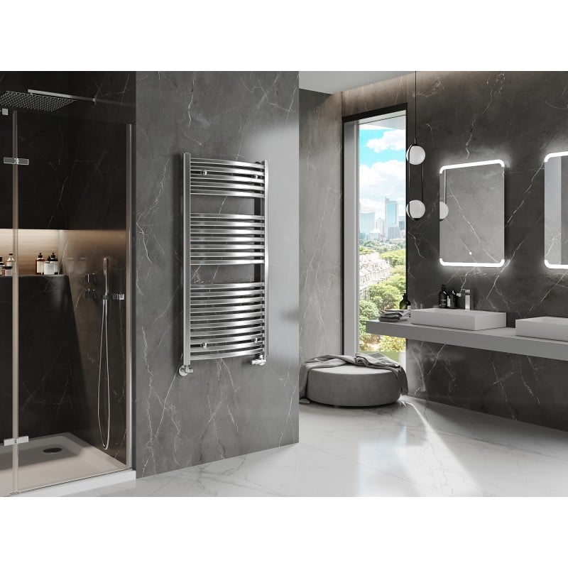 Mexen Helios radiateur de salle de bain 1200 x 600 mm, 521 W, chrome - W103-1200-600-00-01