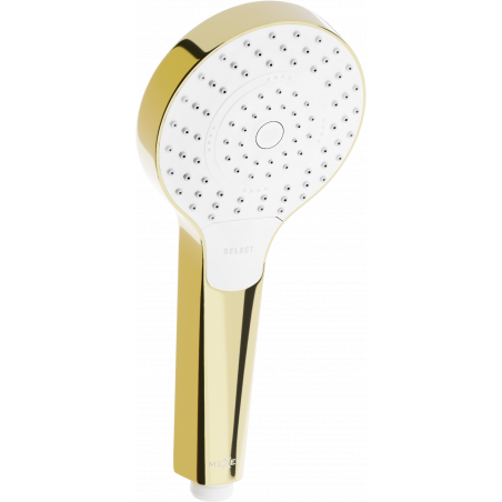 Mexen R-05 pommeau de douche à 3 fonctions, doré/blanc - 79505-50