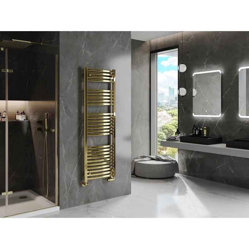 Mexen Helios radiateur de salle de bain 1500 x 500 mm, 534 W, doré - W103-1500-500-00-50