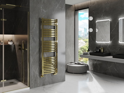 Mexen Helios radiateur de salle de bain 1500 x 500 mm, 534 W, or - W103-1500-500-00-50