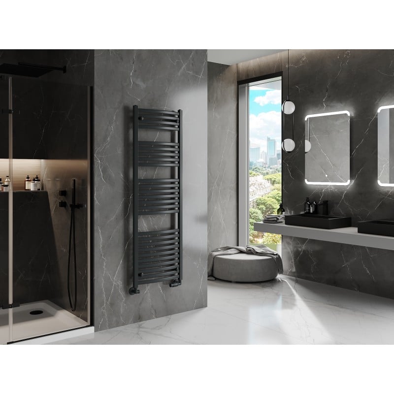 Mexen Helios radiateur de salle de bains 1500 x 500 mm, 676 W, anthracite - W103-1500-500-00-66