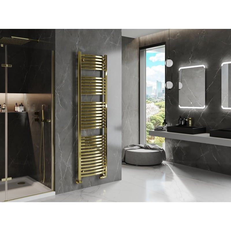 Mexen Helios radiateur de salle de bains 1800 x 500 mm, 667 W, doré - W103-1800-500-00-50