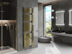 Mexen Helios radiateur de salle de bain 1800 x 500 mm, 667 W, doré - W103-1800-500-00-50