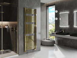 Mexen Helios radiateur de salle de bain 1800 x 600 mm, 782 W, doré - W103-1800-600-00-50