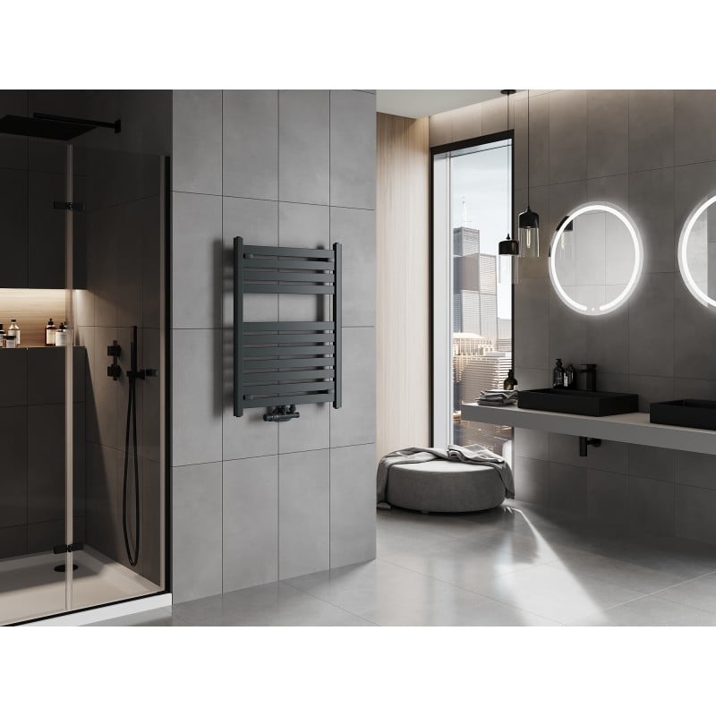 Mexen Uran radiateur de salle de bain 800 x 600 mm, 425 W, anthracite - W105-0800-600-00-66