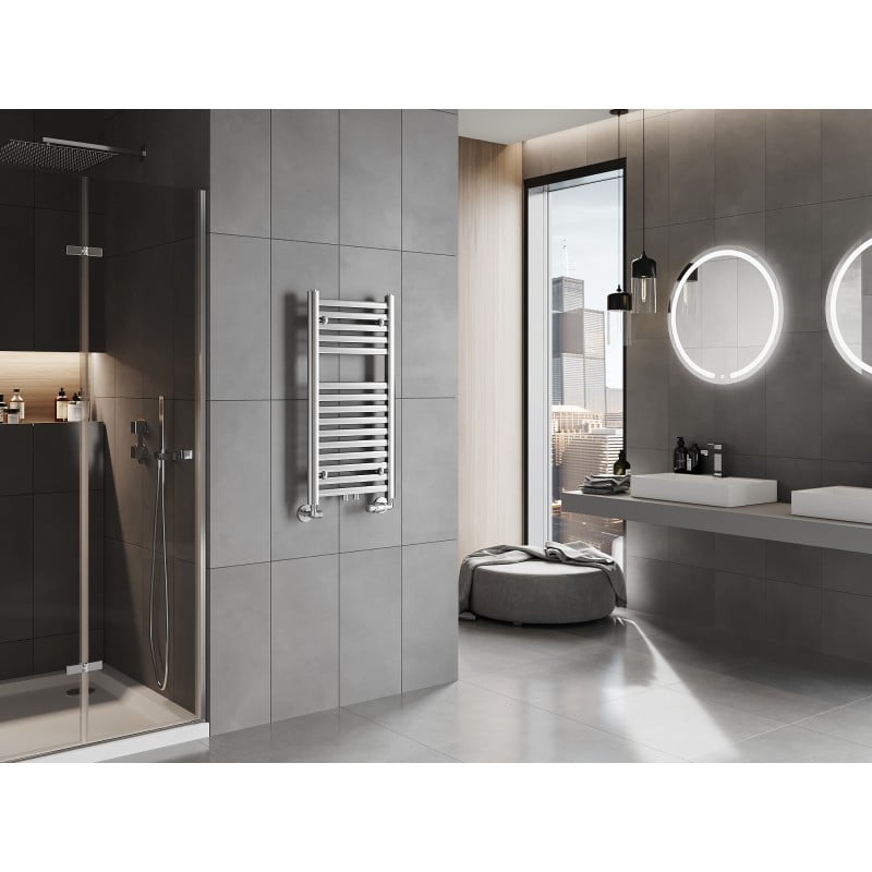 Mexen Hades radiateur de salle de bain 800 x 400 mm, 253 W, chromé - W104-0800-400-00-01