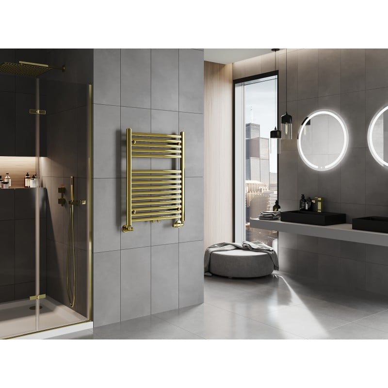 Mexen Hades radiateur de salle de bain 800 x 600 mm, 357 W, doré - W104-0800-600-00-50