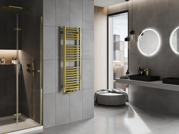 Mexen Hades radiateur de salle de bain 1200 x 400 mm, 373 W, doré - W104-1200-400-00-50
