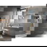 Mexen Mars radiateur de salle de bain 500 x 400 mm, 141 W, chromé - W110-0500-400-00-01