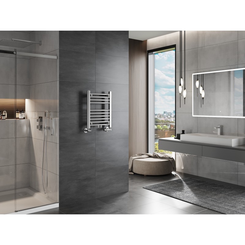 Mexen Mars radiateur de salle de bains 500 x 400 mm, 141 W, chrome - W110-0500-400-00-01