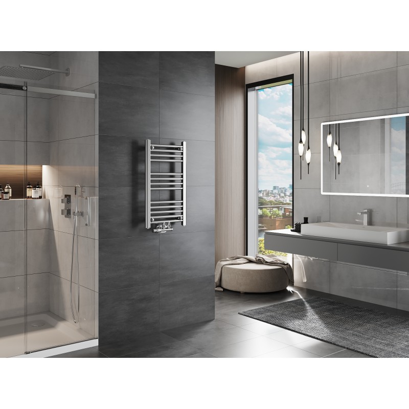 Mexen Mars radiateur de salle de bain 700 x 400 mm, 188 W, chromé - W110-0700-400-00-01
