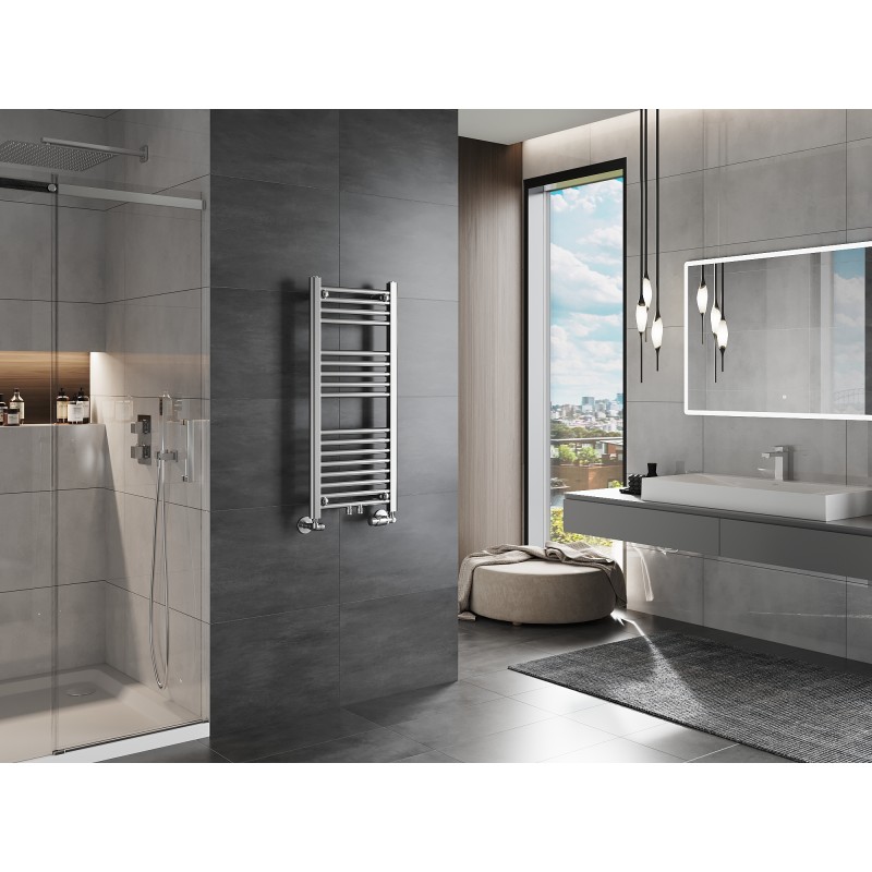 Mexen Mars radiateur de salle de bain 900 x 400 mm, 244 W, chromé - W110-0900-400-00-01