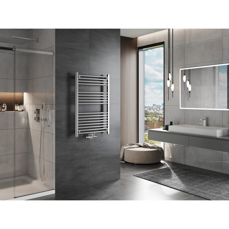 Mexen Mars radiateur de salle de bain 900 x 600 mm, 340 W, chromé - W110-0900-600-00-01