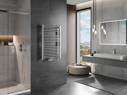 Mexen Mars radiateur de salle de bain 900 x 600 mm, 340 W, chromé - W110-0900-600-00-01