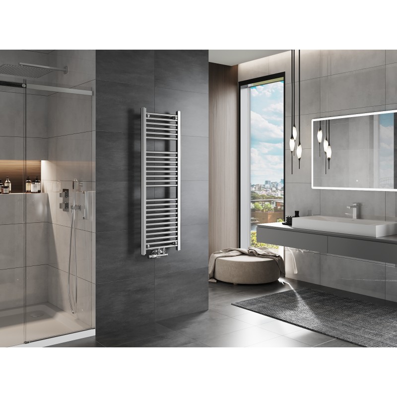 Mexen Mars radiateur de salle de bains 1200 x 400 mm, 346 W, chrome - W110-1200-400-00-01