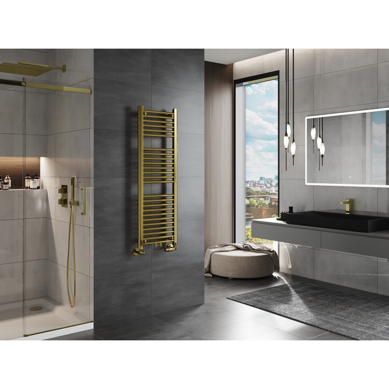 Mexen Mars radiateur de salle de bain 1200 x 400 mm, 346 W, doré - W110-1200-400-00-50