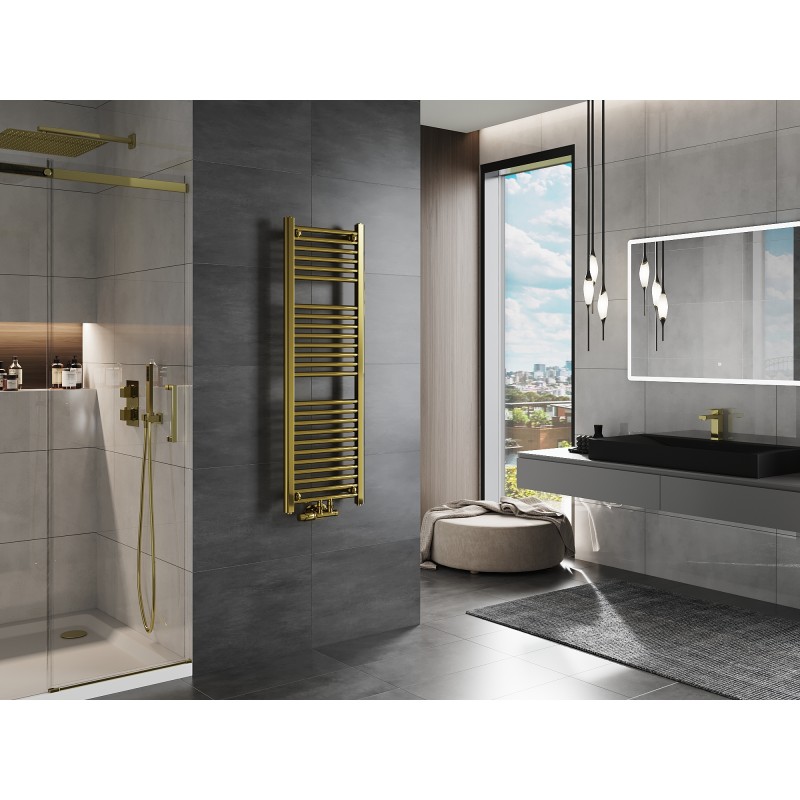 Mexen Mars radiateur de salle de bain 1200 x 400 mm, 346 W, doré - W110-1200-400-00-50