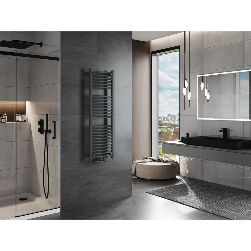 Mexen Mars radiateur de salle de bain 1200 x 400 mm, 439 W, anthracite - W110-1200-400-00-66