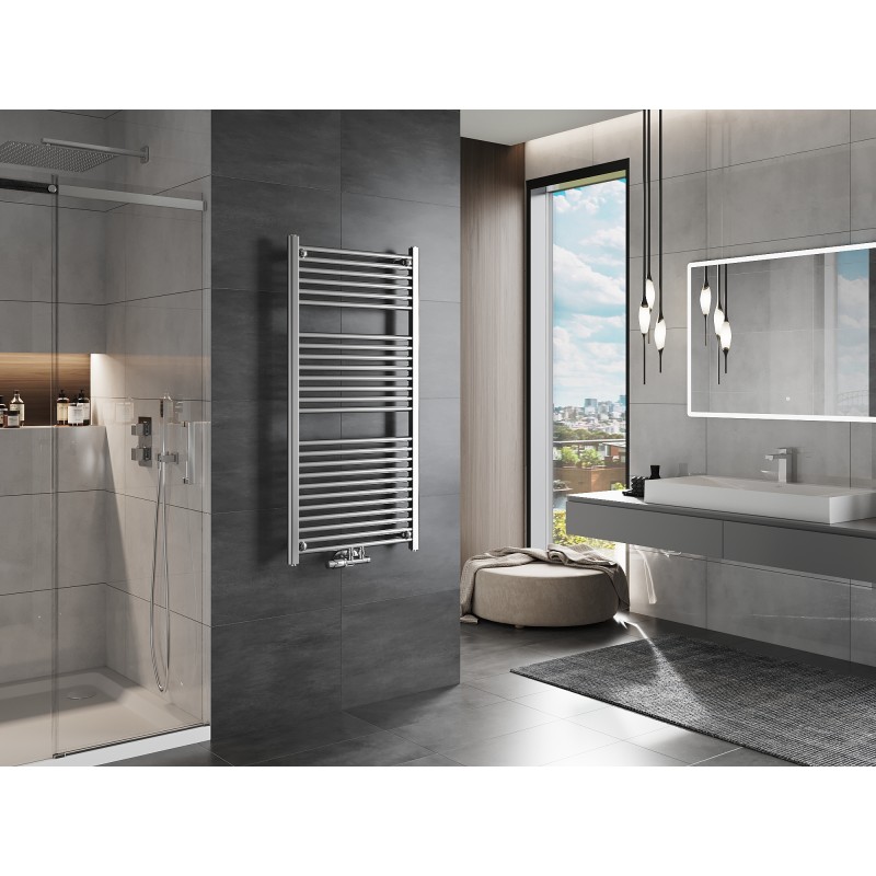 Mexen Mars radiateur de salle de bain 1200 x 600 mm, 487 W, chrome - W110-1200-600-00-01