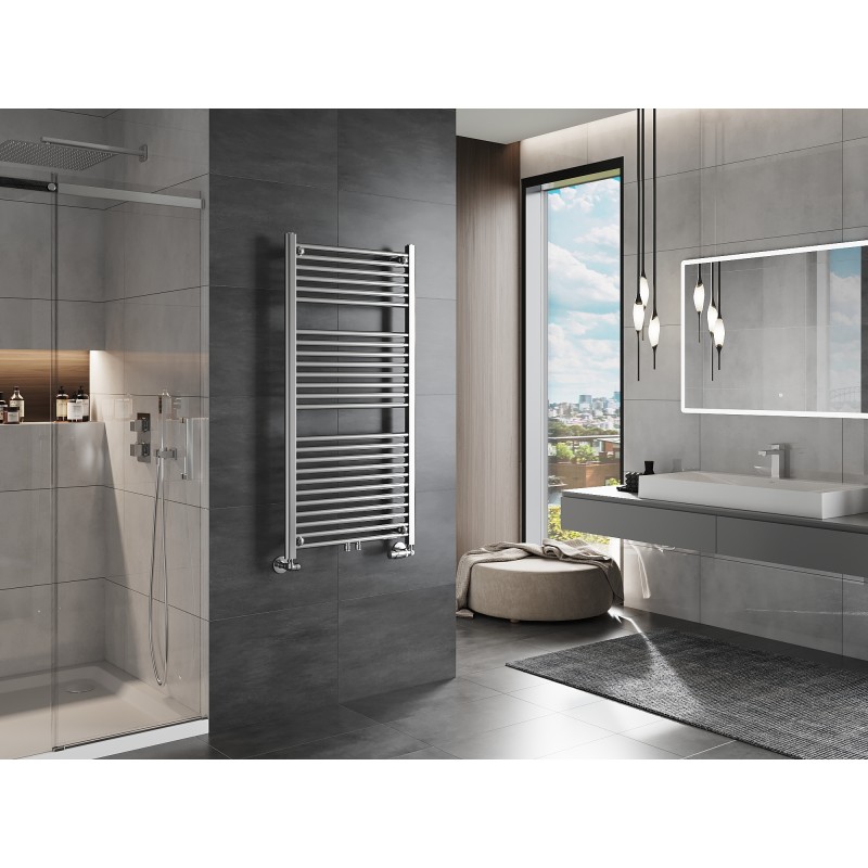 Mexen Mars radiateur de salle de bain 1200 x 600 mm, 487 W, chrome - W110-1200-600-00-01