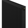 Radiateur plat Mexen CV11 600 x 1300 mm, connexion inférieure, 1213 W, noir - W611-060-130-70