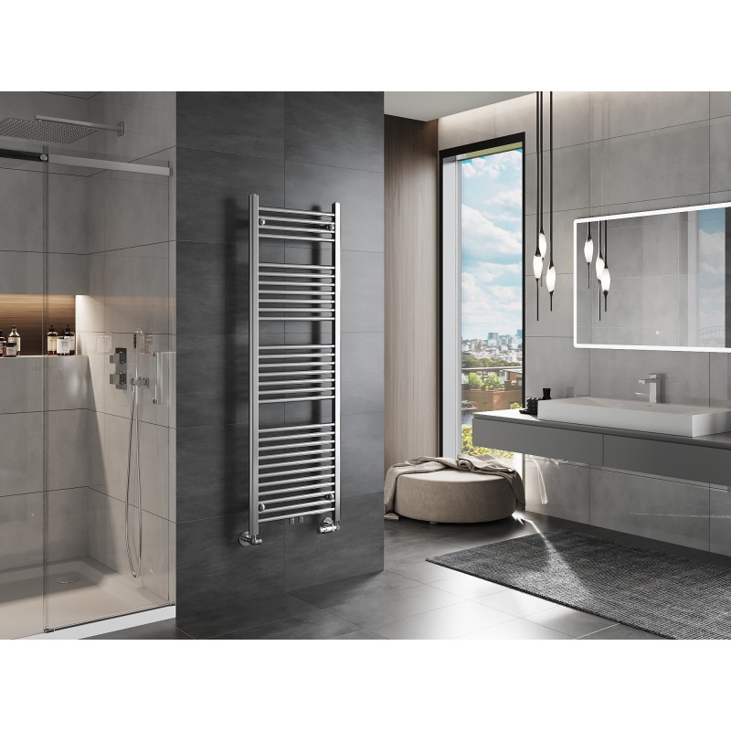 Mexen Mars radiateur de salle de bain 1500 x 500 mm, 494 W, chrome - W110-1500-500-00-01